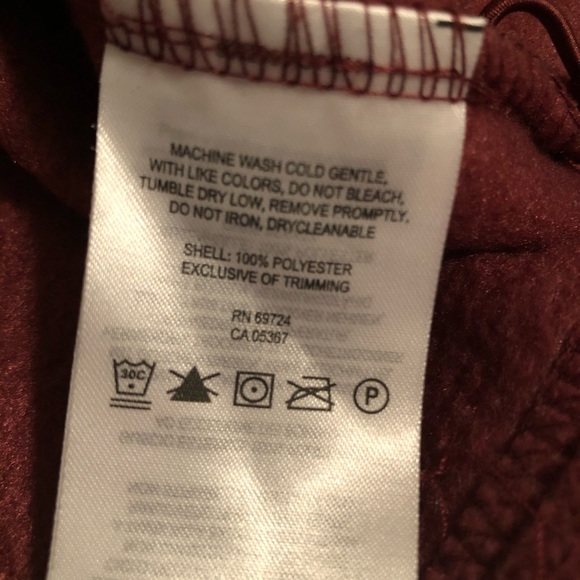 Columbia red soft zip up sweatshirt - Picture 5 of 5